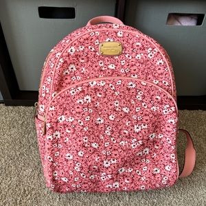 Michael Kors Pink Floral Backpack
